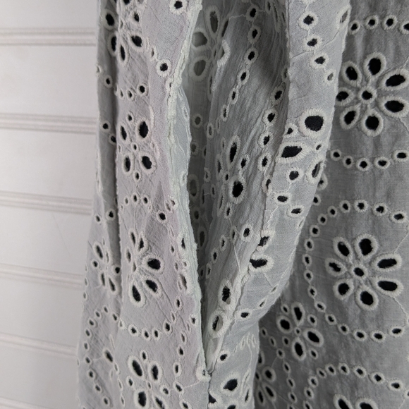 Pari Passu NWOT White Eyelet Over Black Maxi Elastic Waist Skirt sizes 20+24 - Picture 7 of 11